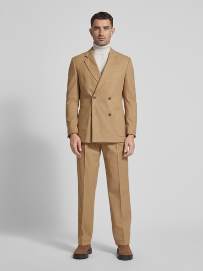 MCNEAL Slim Fit Sakko mit Reverskragen Camel 1