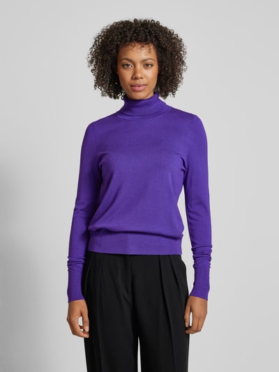 Christian Berg Woman Gebreide pullover met ribboorden Violet - 4