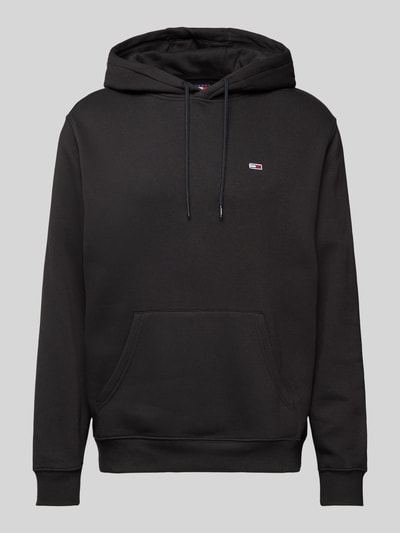 Tommy Jeans Regular fit hoodie met labelstitching Zwart - 2