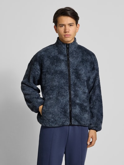 Only & Sons Regular fit jack van teddybont met opstaande kraag, model 'JAMES' Antraciet - 4