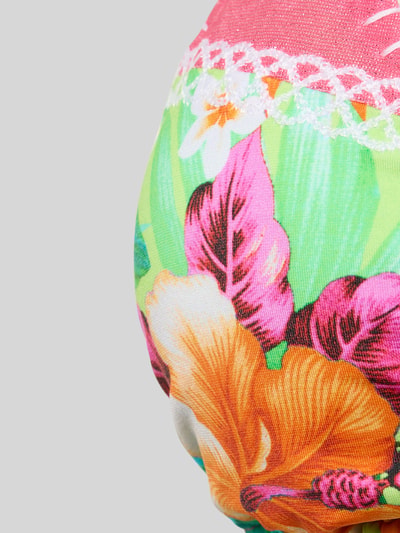 Produktfoto, Bikini mit Label-Details Modell 'LINDOSTORA PALMBAY' von Banana Moon, mieszanka materiałów z dodatkiem streczu, dopasowany krój, detale z logo, kolorowy nadruk kwiatowy, struktura gładka