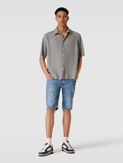 Tommy Jeans Jeansshorts im Destroyed-Look Modell 'RONNIE' Jeansblau 1