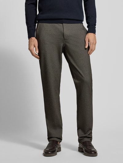 Christian Berg Men Regular fit stoffen broek met viscose Taupe - 4