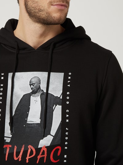 Mister Tee Hoodie mit Print Modell '2Pac' Black 3