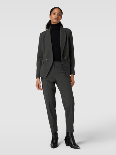 Zero Blazer met reverskraag en knoopsluiting Antraciet - 1