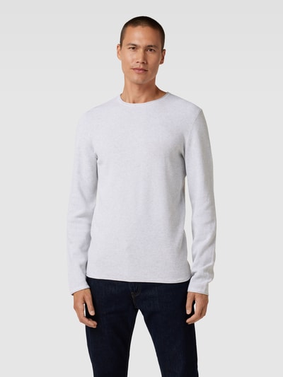 MCNEAL Gebreide pullover met ronde hals Zilver gemêleerd - 4