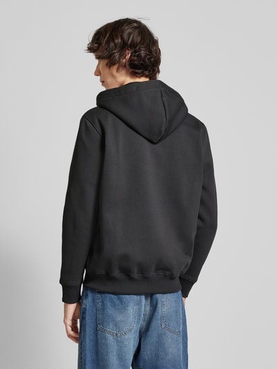 Alpha Industries Sweatjack met labelprint Antraciet - 5