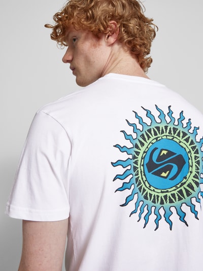 Quiksilver T-shirt met labelprint Wit - 3