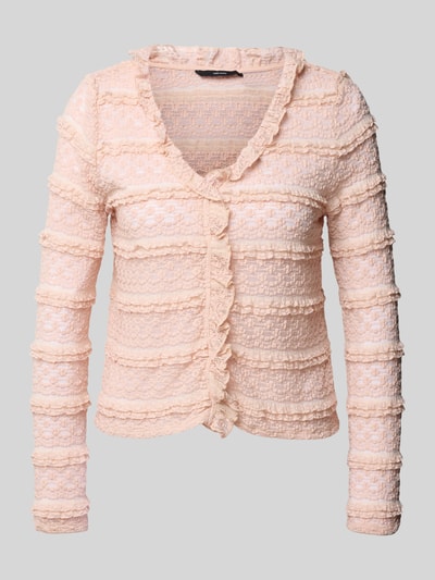Vero Moda Regular Fit Blusentop aus Baumwoll-Mix Modell 'COCO' Rosa 2