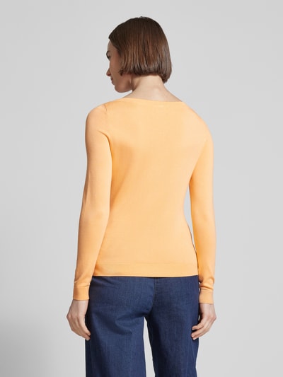 comma Strickpullover mit U-Boot-Ausschnitt Apricot 5