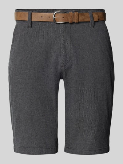 Redefined Rebel Regular Fit Bermudas mit Gesäßtaschen Modell 'NEBRASKA' Anthrazit Melange 2