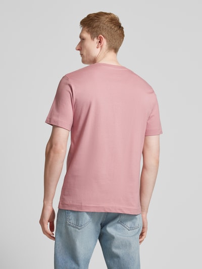 Marc O'Polo T-shirt met labelprint Rosé - 5