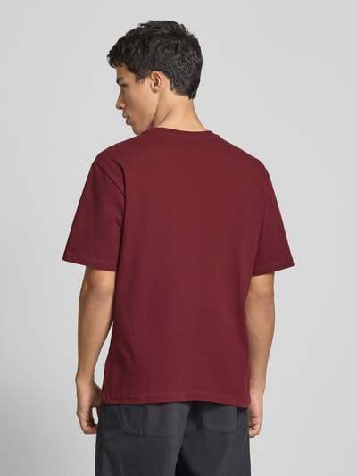 REVIEW T-shirt z nadrukiem z logo Rdzawoczerwony 5