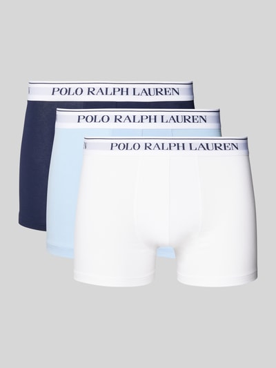 Polo Ralph Lauren Underwear Trunks mit elastischem Label-Bund im 3er-Pack Bleu 1