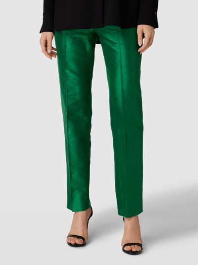 Max Mara Studio Stoffen broek met persplooien, model 'CALADIO' Groen - 4