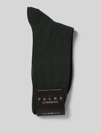 Falke Socken mit Label-Stitching Dunkelgruen 3