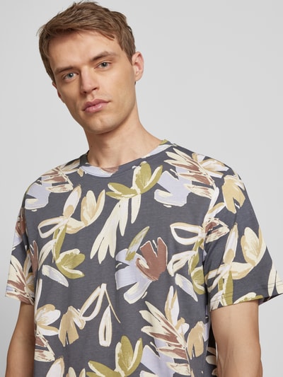 Jack & Jones T-Shirt mit Rundhalsausschnitt Modell 'VARENNA' Dunkelgrau 3