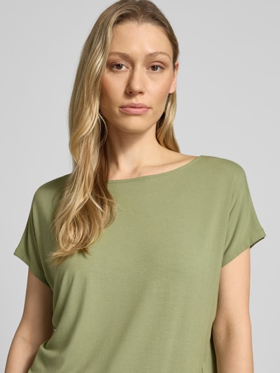 s.Oliver RED LABEL Loose Fit T-Shirt aus Viskose-Mix Khaki 3