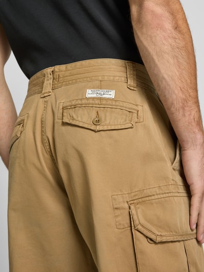Polo Ralph Lauren Baggy Fit Cargoshorts mit Eingrifftaschen Modell 'GELLAR' Camel 3