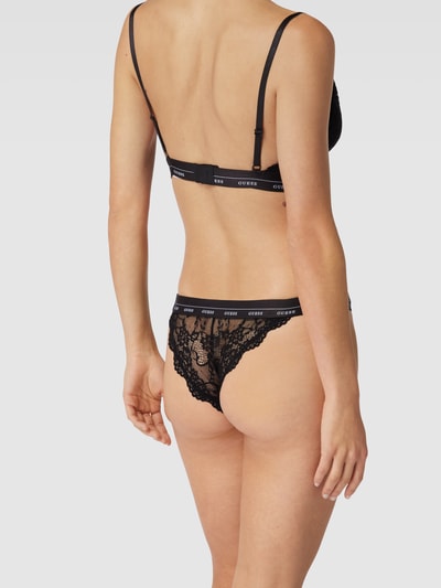 Guess Slip mit elastischem Logo-Bund Modell 'BRAZILIAN' Black 4