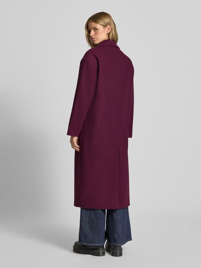 Only Trencz o kroju regular fit z klapami zamkniętymi model ‘BLAKE LIFE’ Bordowy 5