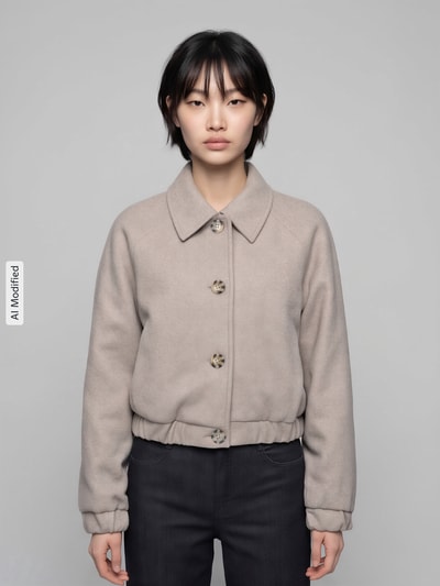 ONLY bluzon o kroju regular fit z raglanowymi rękawami model 'NANCY' Szarobrązowy melanż 4