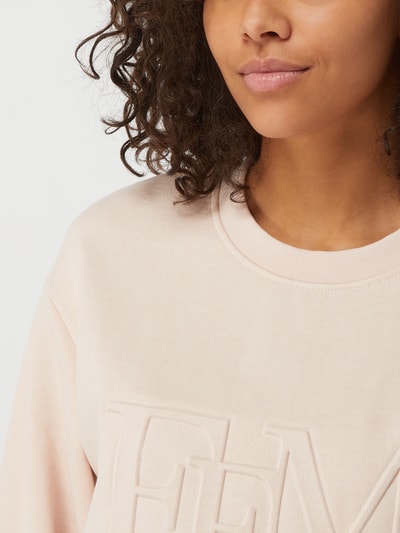 Selected Femme Sweatshirt mit Logo in 3D-Optik Modell 'Jeni'  Apricot 3