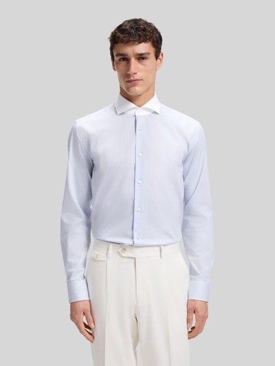 BOSS Slim Fit Businesshemd aus reiner Baumwolle Modell 'HANK-SP-B1' Bleu 4