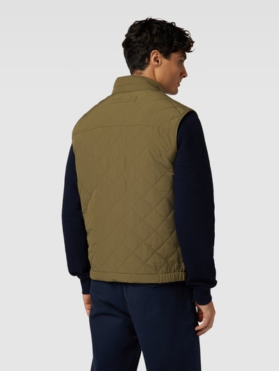 Gant Bodywarmer met strookzakken, model 'WINDCHEATER' Olijfgroen - 5