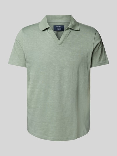 MCNEAL Poloshirt mit V-Ausschnitt Lind 2