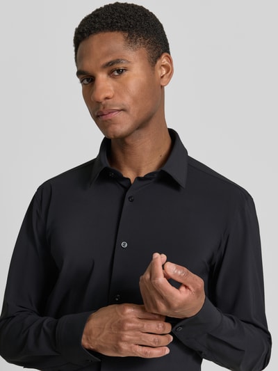 BOSS Slim Fit Businesshemd mit Kentkragen Modell 'P-HANK-S' Black 3