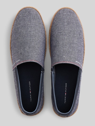 Tommy Hilfiger Espadrilles aus reiner Baumwolle mit Label-Schriftzug Dunkelblau 3