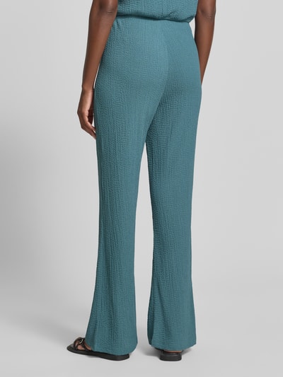 Christian Berg Woman Hose mit Strukturmuster Petrol 5