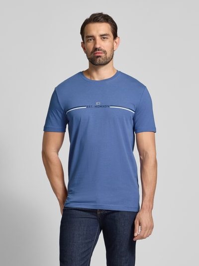 Christian Berg Men T-Shirt mit Rundhalsausschnitt Jeansblau 4