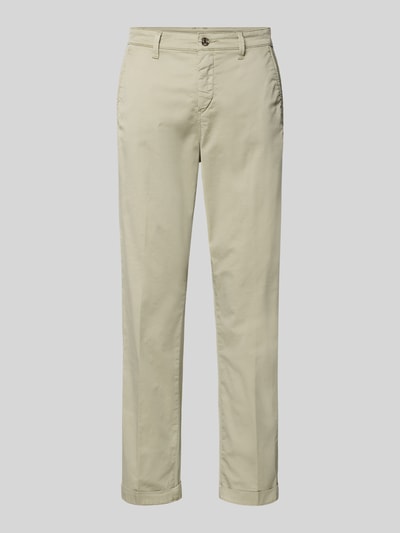 Produktfoto, Chino mit Eingrifftaschen von MAC in Beige aus Baumwoll-Elasthan-Mix, Regular-Fit, sichtbare Gesäßtaschen, glatte Struktur