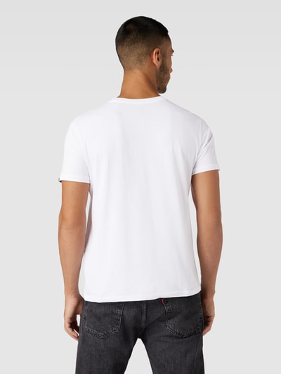 Alpha Industries T-shirt met labelprint Wit - 5