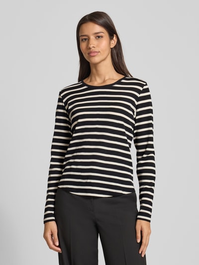 Lanius Shirt met lange mouwen van scheerwol met ronde hals Offwhite - 4