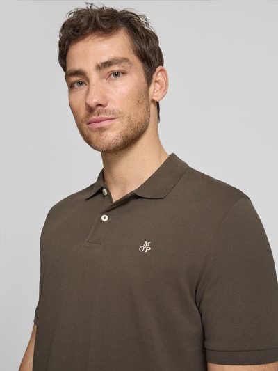 Marc O'Polo Regular Fit Poloshirt aus reiner Baumwolle  Dunkelbraun 3