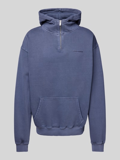 Pegador Oversized Hoodie mit Label-Stitching Hellblau 1