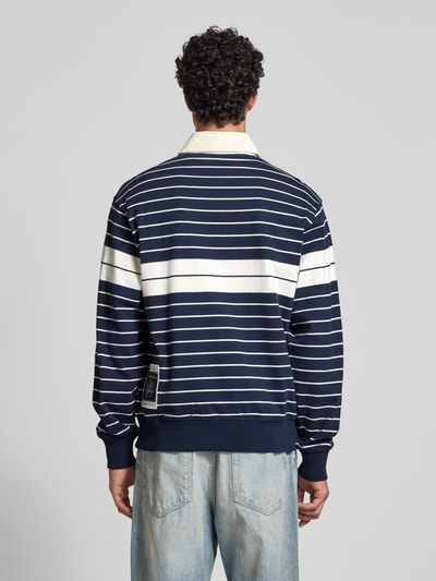 CHAMPION Regular Fit Poloshirt im langärmeligen Design Marine 5