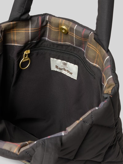 Barbour Henkeltasche mit Label-Patch Black 4