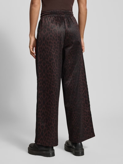 OH APRIL Sweatbroek met elastische band, model 'Kael' Donkerbruin - 5