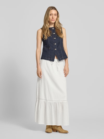 VERO MODA Uitlopende maxi-rok van puur katoen model 'TRINE' Wit - 1