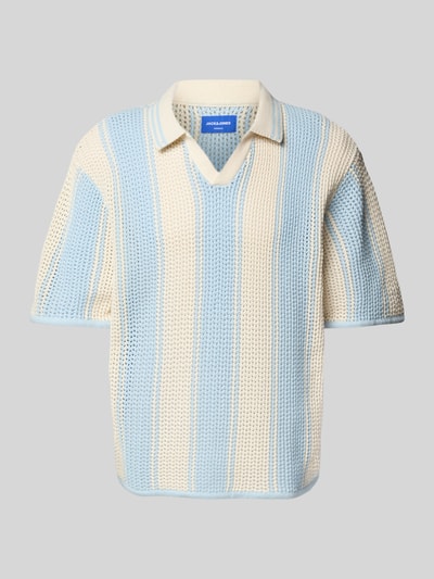 Jack & Jones Strickshirt mit Polokragen Modell 'ACAPULCO' Hellblau 2