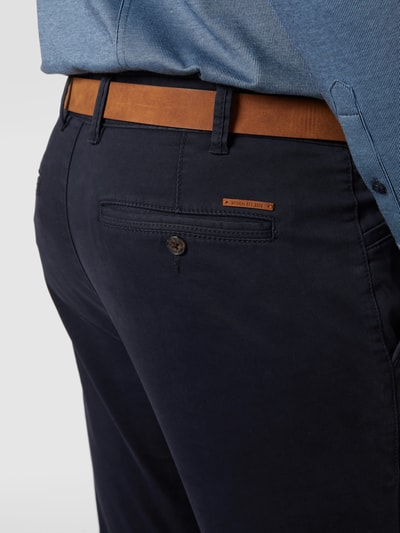 MCNEAL Broek met stretch en rechte pasvorm  Marineblauw - 3