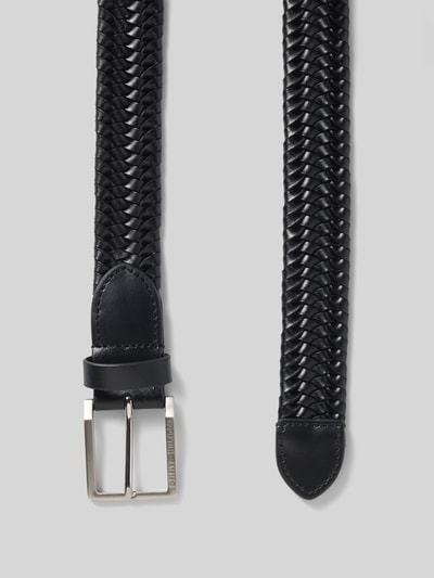 Tommy Hilfiger Gürtel in Flechtoptik aus echtem Leder Modell 'OLIVER WOVEN 3.0' Black 3