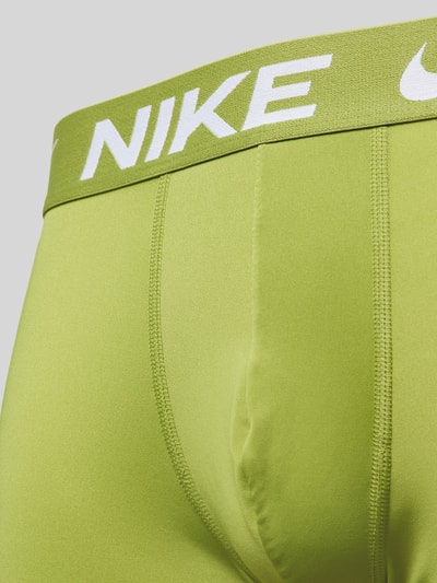Nike Obcisłe bokserki z elastycznym paskiem z logo w zestawie 3 szt. Zielony 2