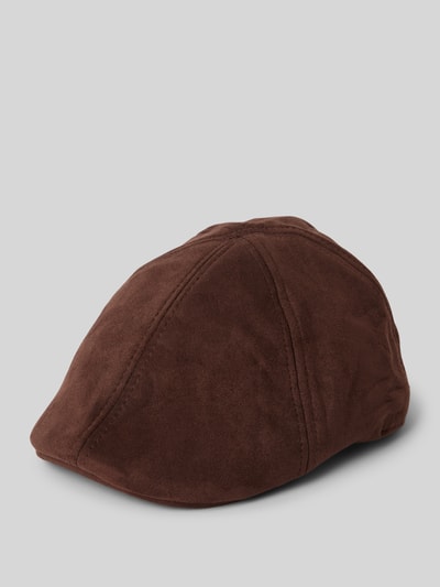 Müller Headwear Schiebermütze mit Ziernähten Modell 'CANVAS' Camel 1