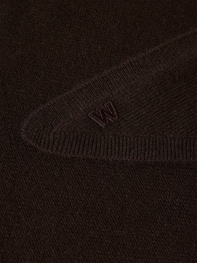 Weekend Max Mara Schal aus Kaschmir mit Logo-Detail Dunkelbraun 2