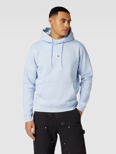 Tommy Jeans Hoodie met kangoeroezak Lichtblauw - 4